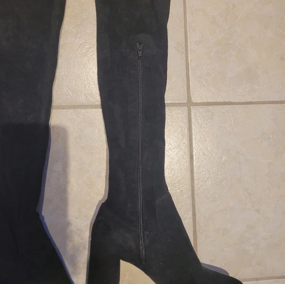 Jeffrey Campbell Cienega Over The Knees Suede Boots - Picture 4 of 12